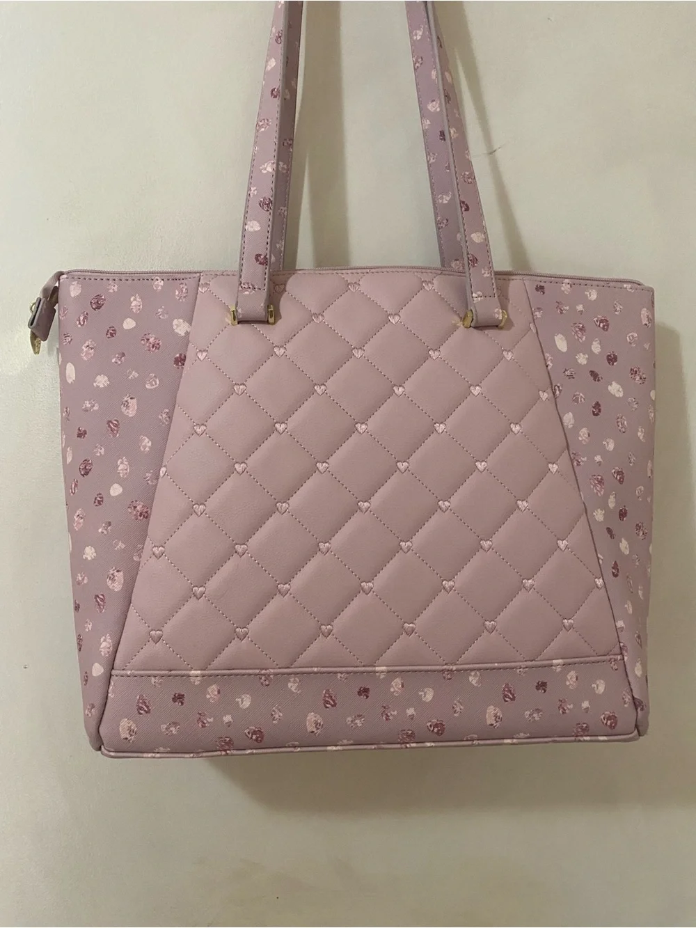 Luv Betsey by Betsey Johnson Pink Quilted Shoulder Tote